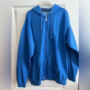 Zip-up sweat shirt